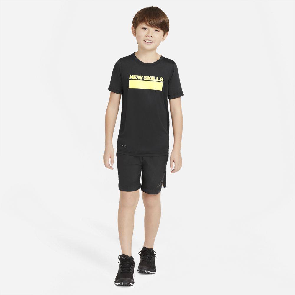 NIKE BOYS DRI-FIT SECRET GLOW MESSAGE TEE