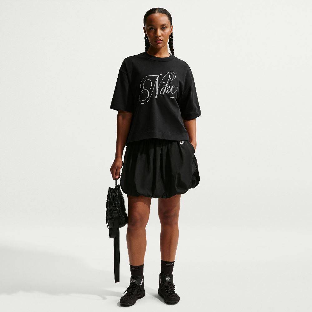 NIKE WOMENS NSW OVERSIZED SCRIPT SS TEE