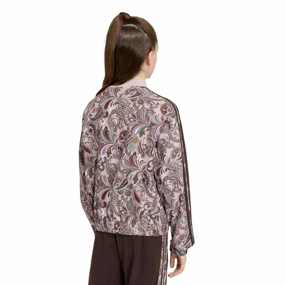 ADIDAS ORIGINALS GIRLS LIBERTY LONDON SST LOOSE SHORT PAISLEY TRACK TOP