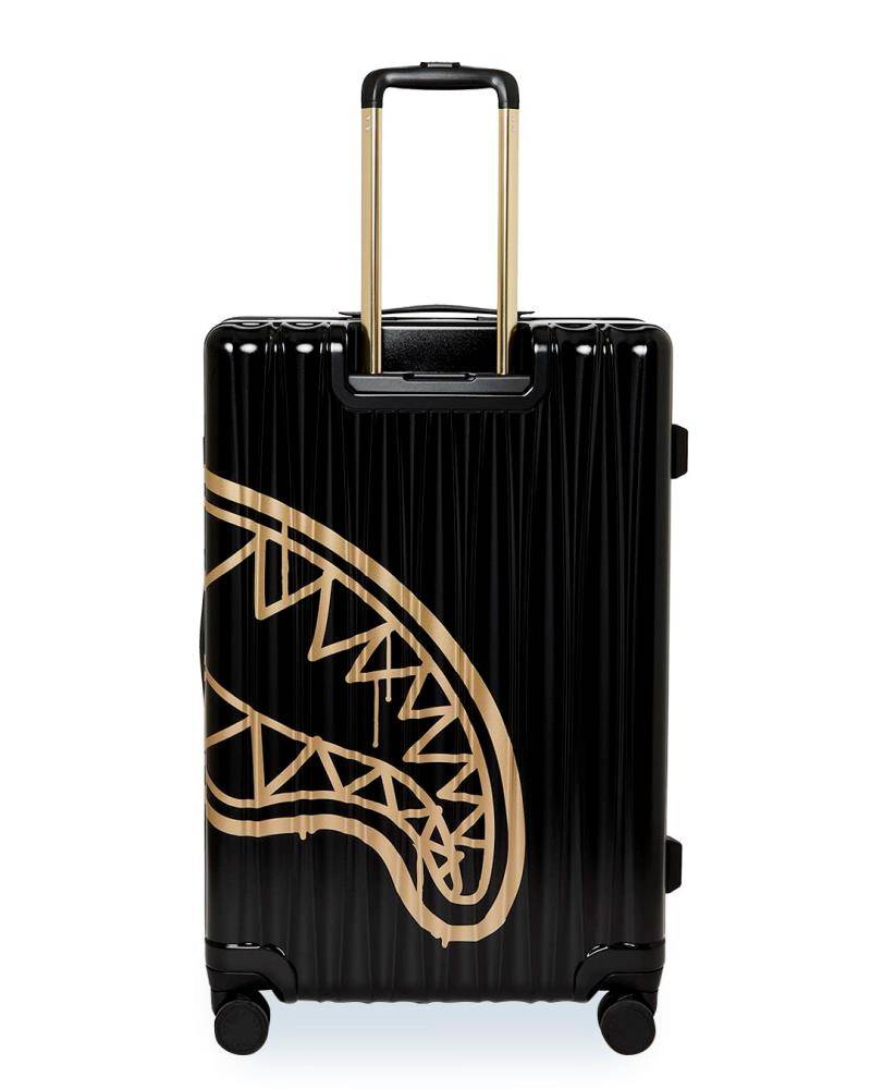 SPRAYGROUND THAT GOLD DRAP LARGE HARD LUGGAGE