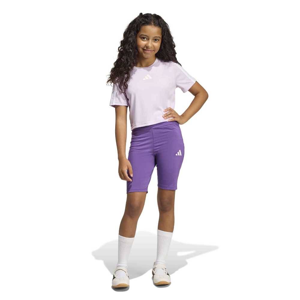 ADIDAS GIRLS TRAIN ESSENTIALS 3-STIPES T-SHIRT SET