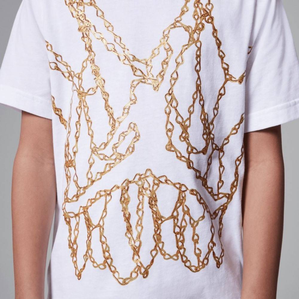 NIKE JORDAN BOYS MJ BRAND JM CHAIN SS CREW