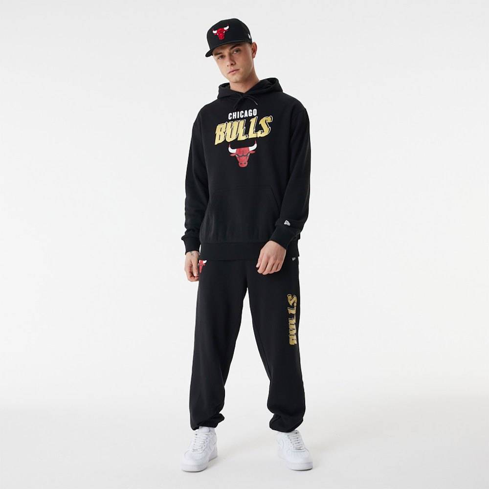 NEW ERA TEAM SCRIPT OVERSIZED HOODY CHICAGO BULLS