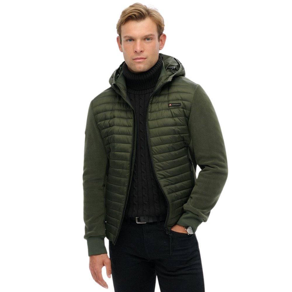 SUPERDRY HOOD STORM FLEECE HYBRID JACKET