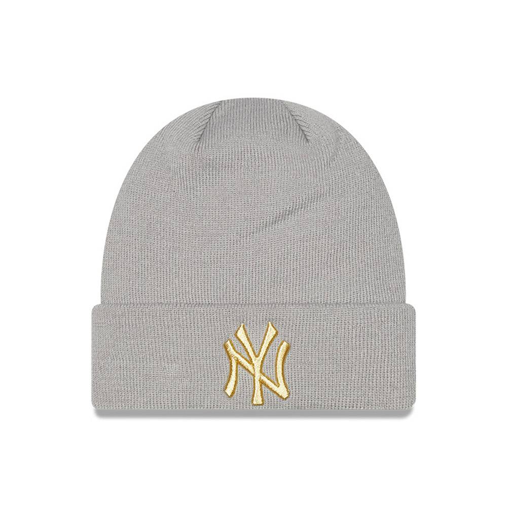 NEW ERA NEW YORK YANKEES METALLIC LOGO WOMENS BEANIE