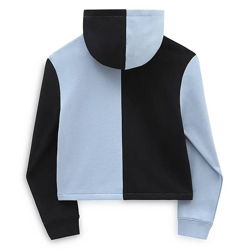 VANS GIRLS BLOCK IT CROPPED HOODIE
