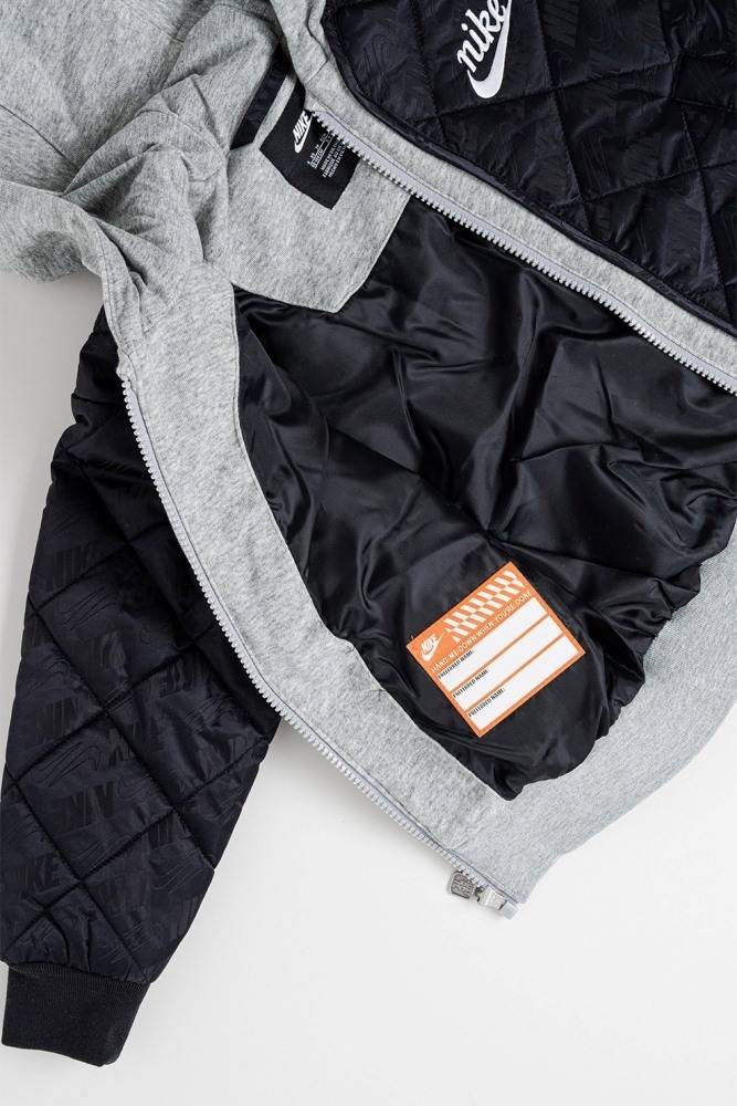 NIKE LITTLE KIDS FLEECE HOODED QUILT JACKET