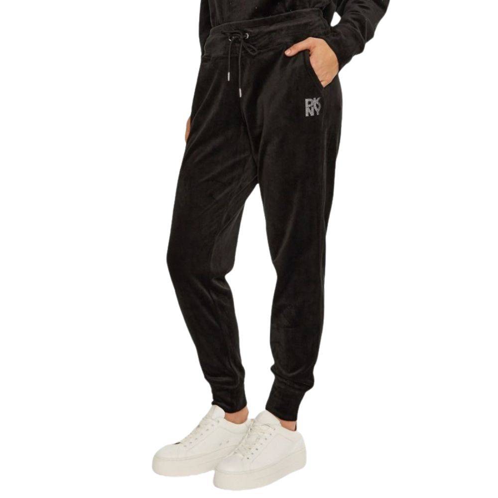 DKNY RHINESTONE LOGO JOGGER