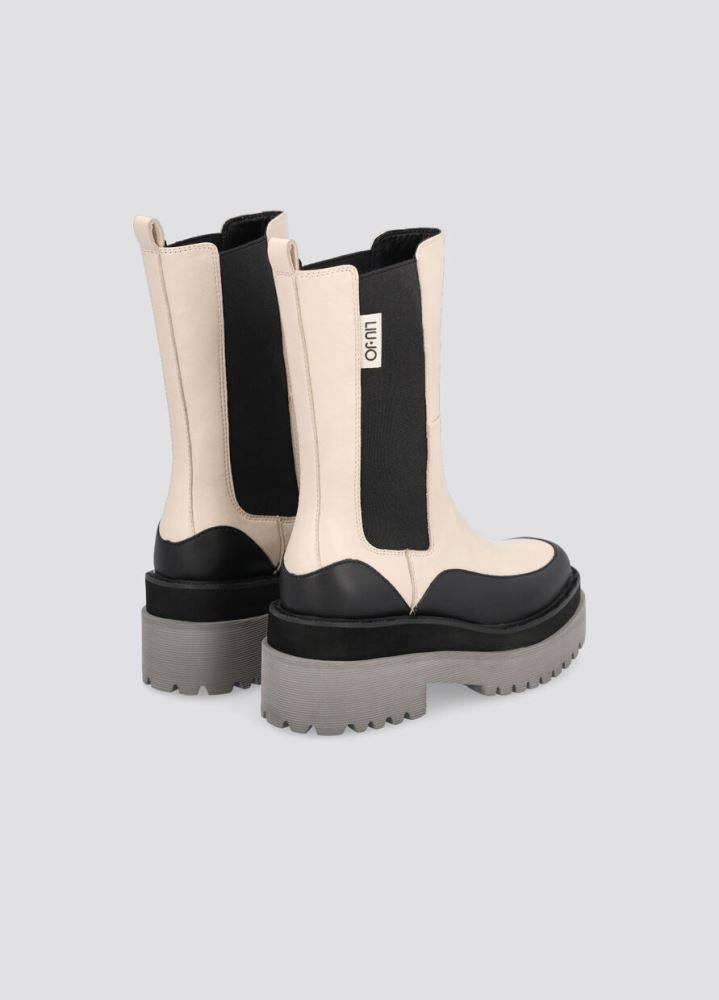 LIU JO PURPLE 10 COMBAT BOOTS