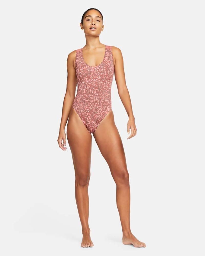 NIKE KEYHOLE BOCK ONE-PIECE SWIMSUIT