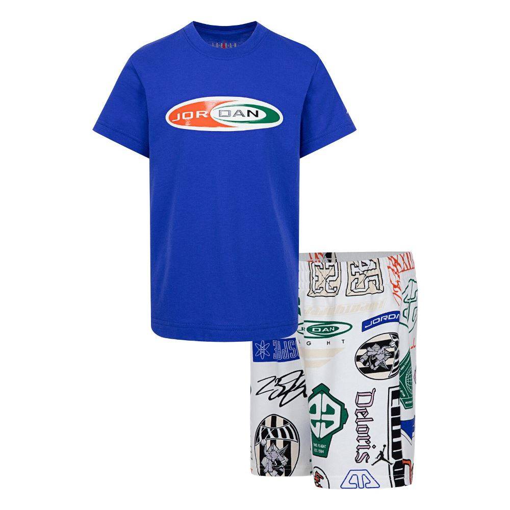 NIKE JORDAN LITTLE KIDS MJ BROOKLYN AOP FT SHORT S