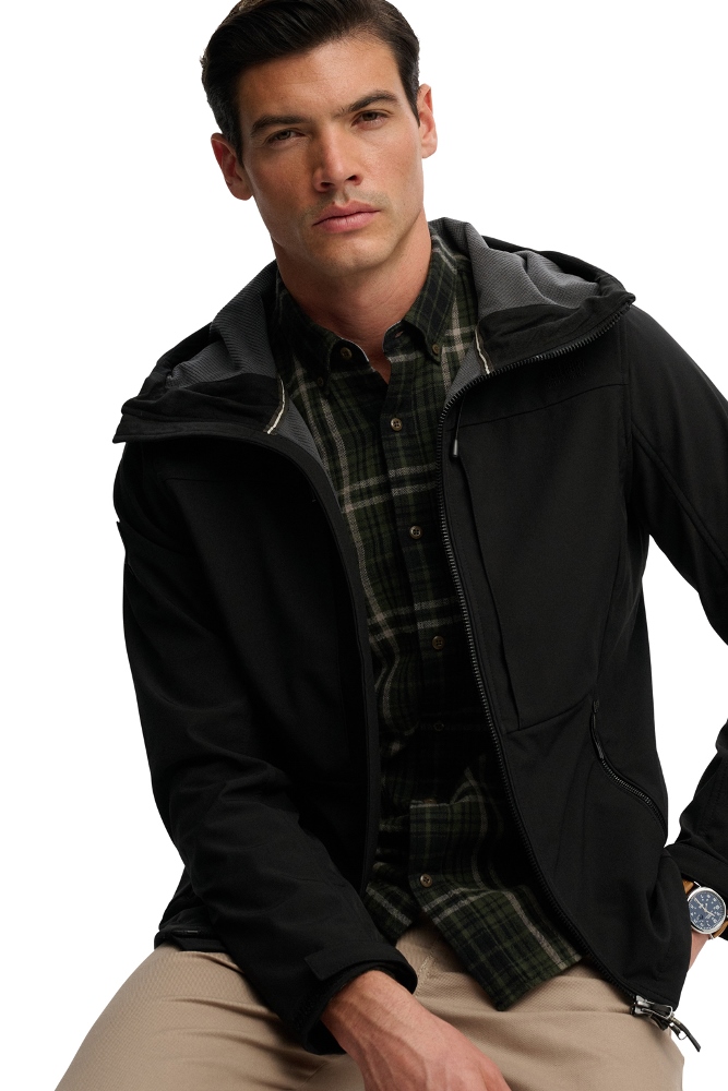 SUPERDRY HOODED SOFTSHELL TREKKER JACKET