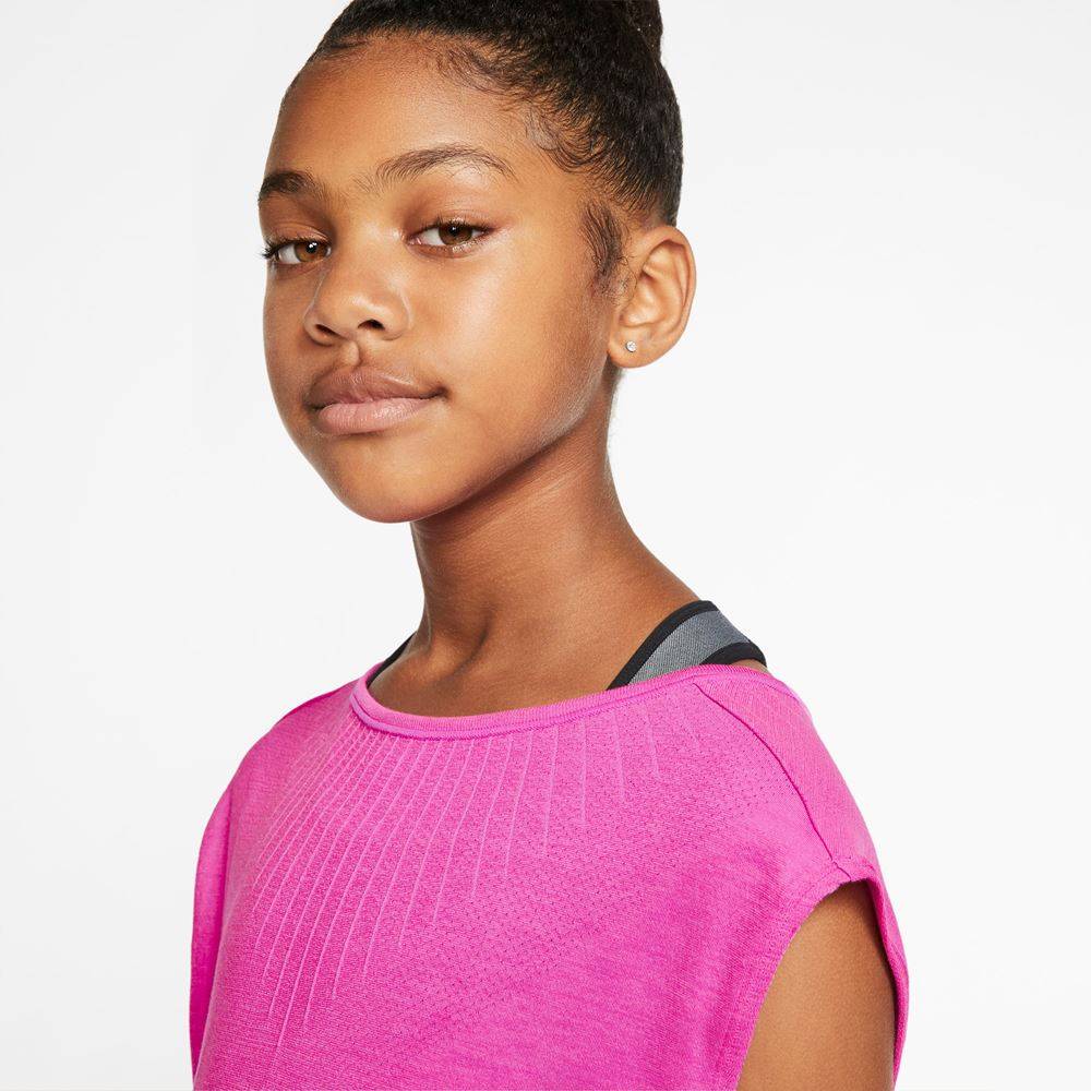 NIKE GIRLS SEAMLESS REVERSIBLE TOP