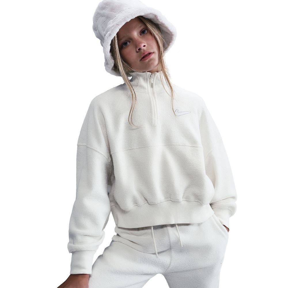 NIKE NSW GIRLS LONG-ALEEVE FLEECE TOP
