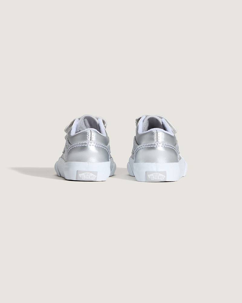 VANS TODDLER OLD SKOOL VELCRO SHOES (1-4 YEARS)