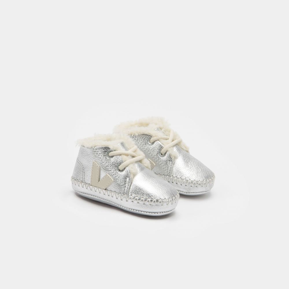 VEJA BABY FURED LEATHER CRIB