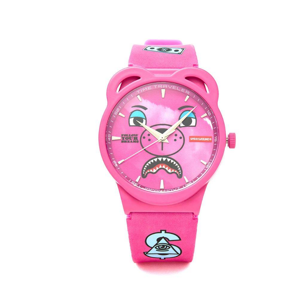 SPRAYGROUND PINK BEAR WATCH