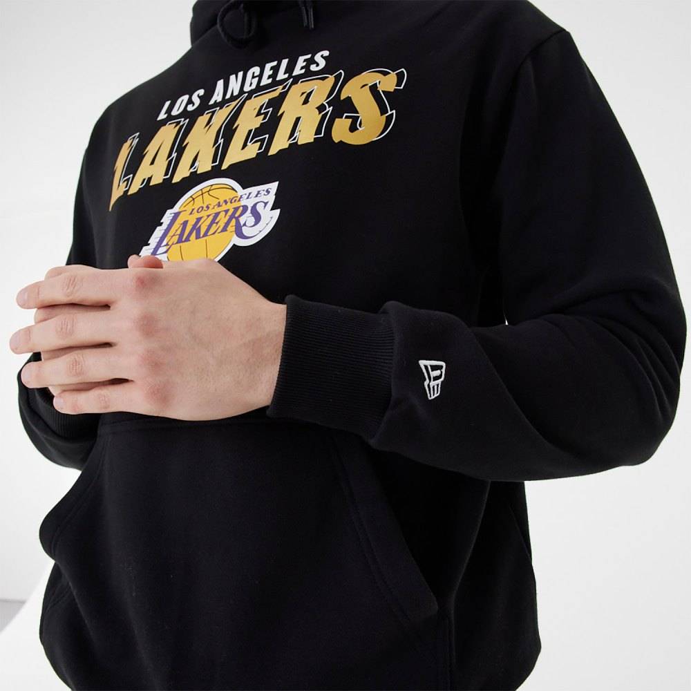NEW ERA TEAM SCRIPT OVERSIZED HOODY LA LAKERS