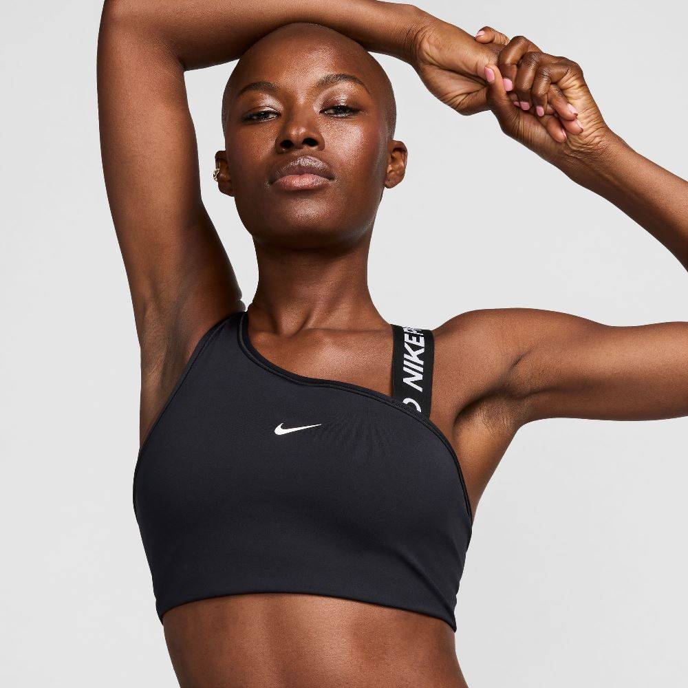 NIKE PRO SWOOSH ASYMMETRICAL PADDED SPORT BRA