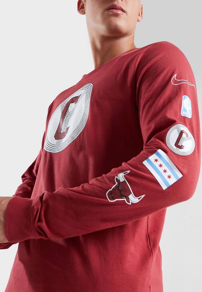 NIKE NBA CHICAGO BULLS CITY EDITION LONG-SLEEVE TEE