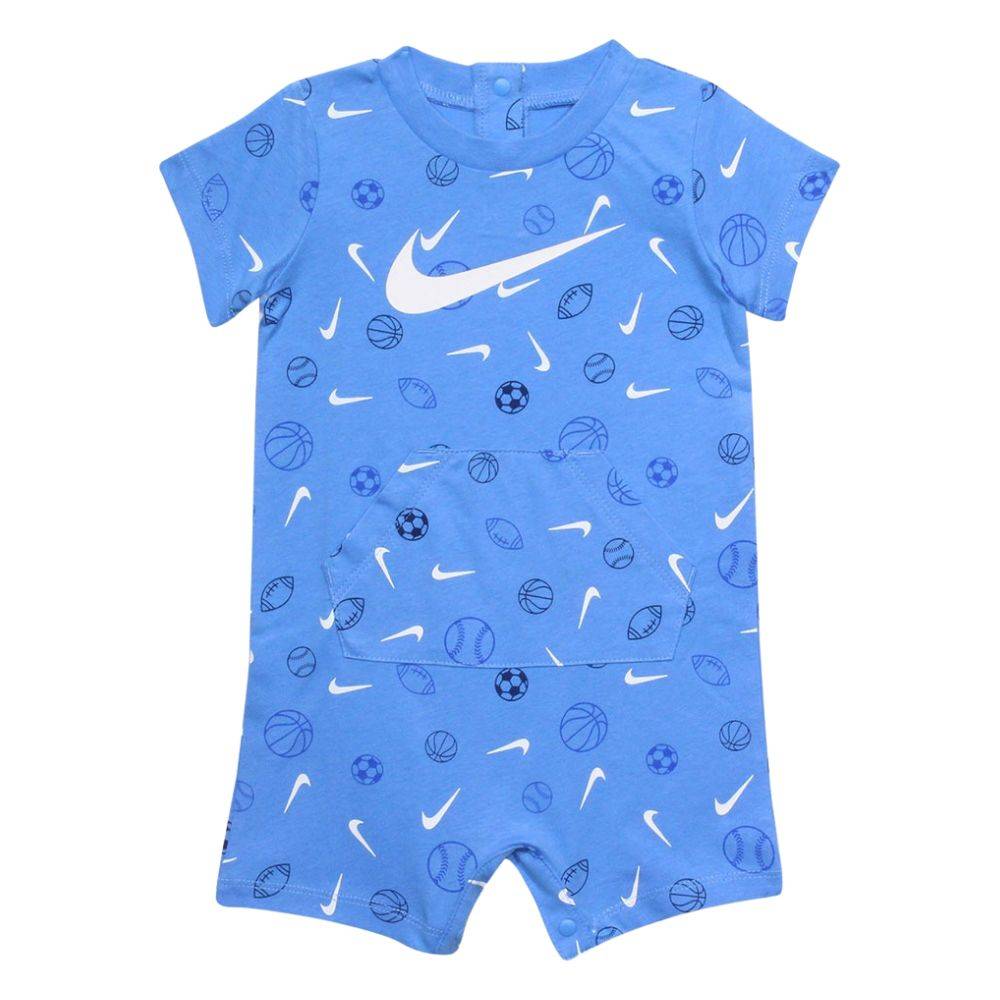 NIKE INFANT (0-9M) PRINTED SPORTSBALL ROMPER