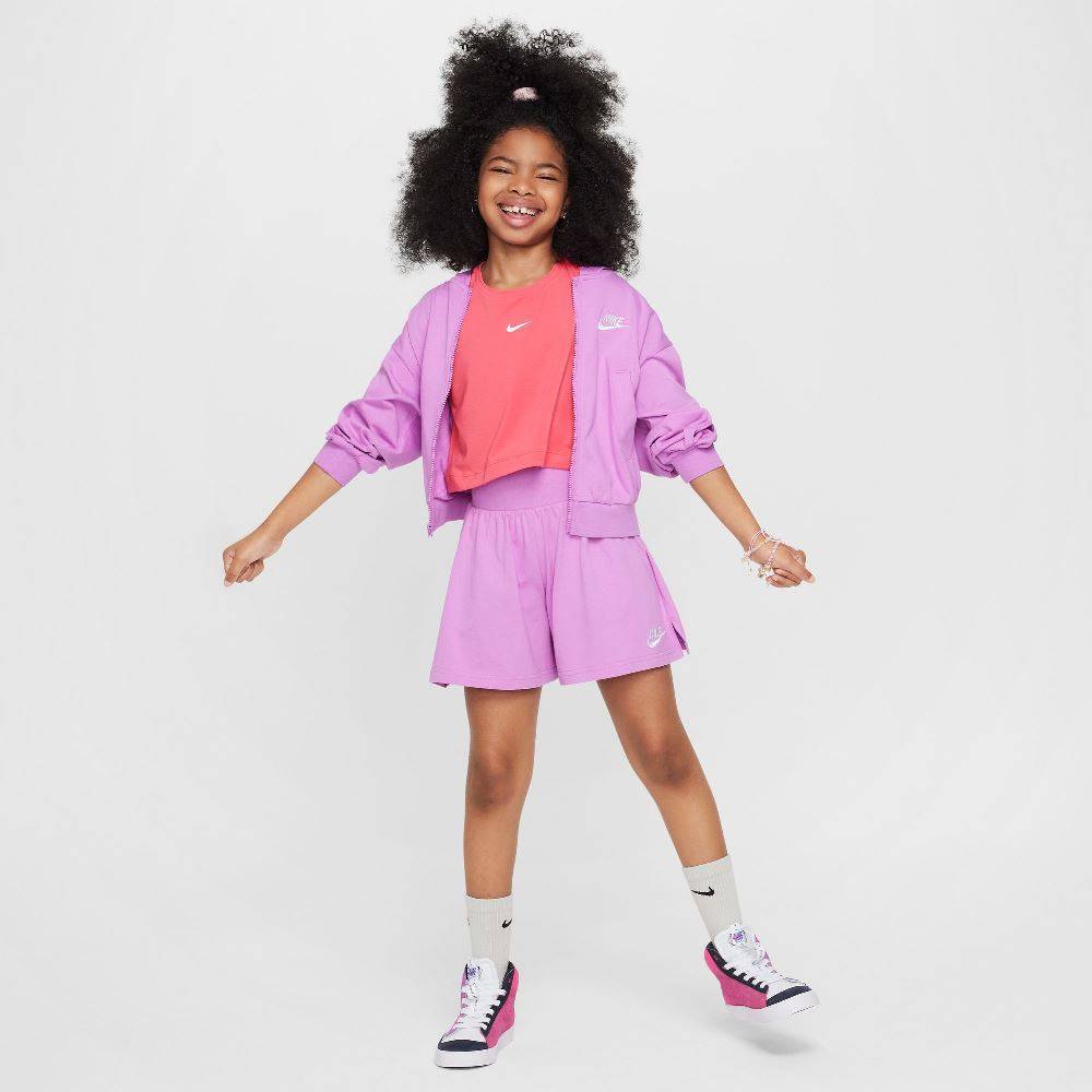 NIKE NSW GIRLS JERSEY FULL-ZIP HOODIE
