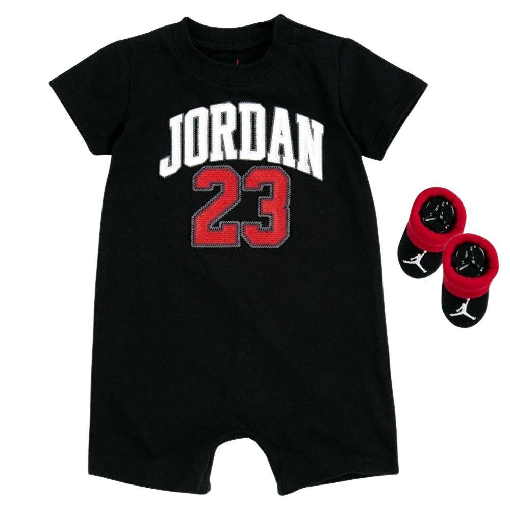 NIKE JORDAN BABY 23 ROMPER & BOOTIE SET
