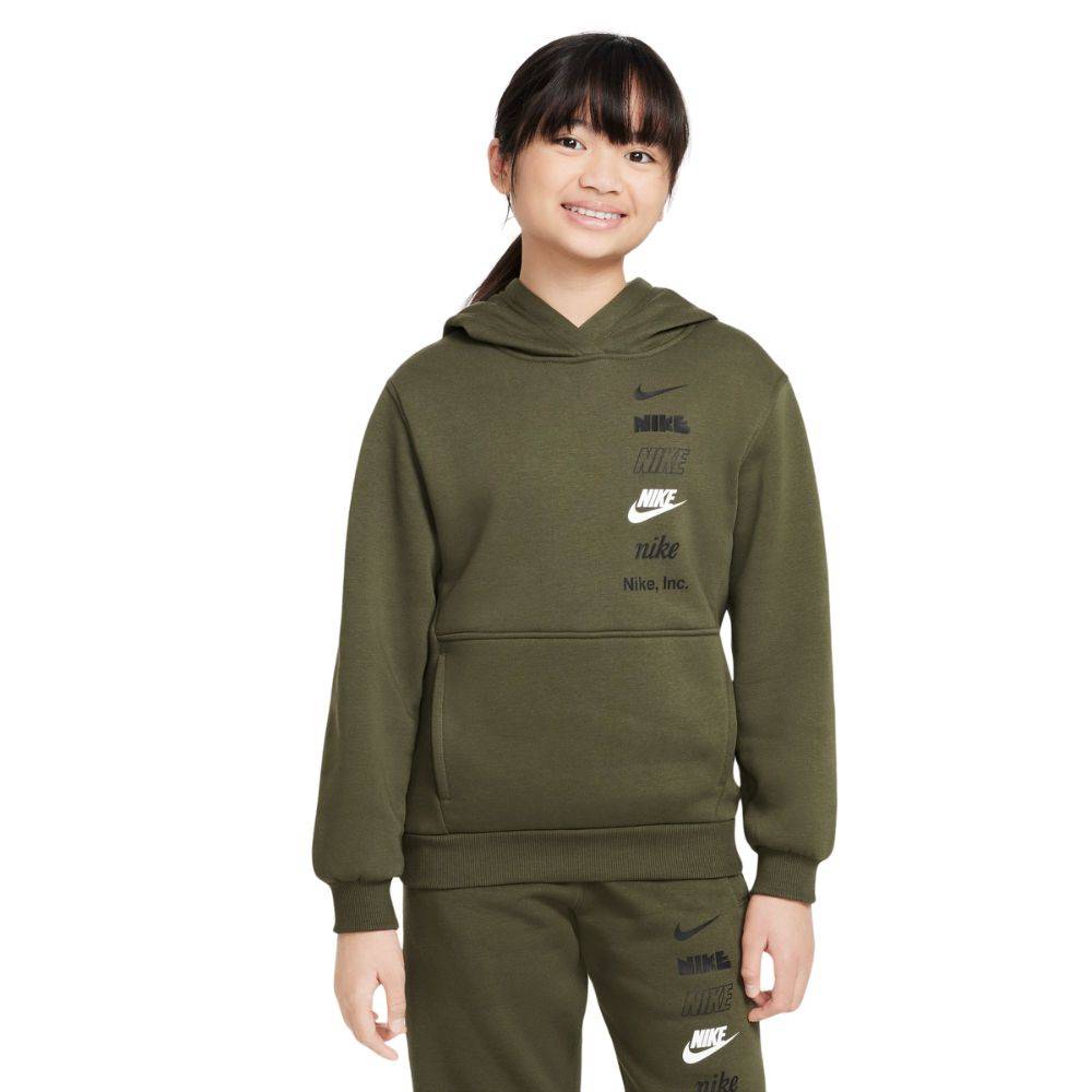 NIKE KIDS CLUB FLEECE MULTILOGO HOODIE