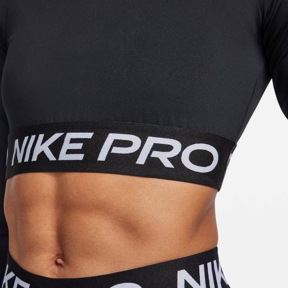 NIKE PRO DRI-FIT 365 CROPPED LONG-SLEEVE TOP