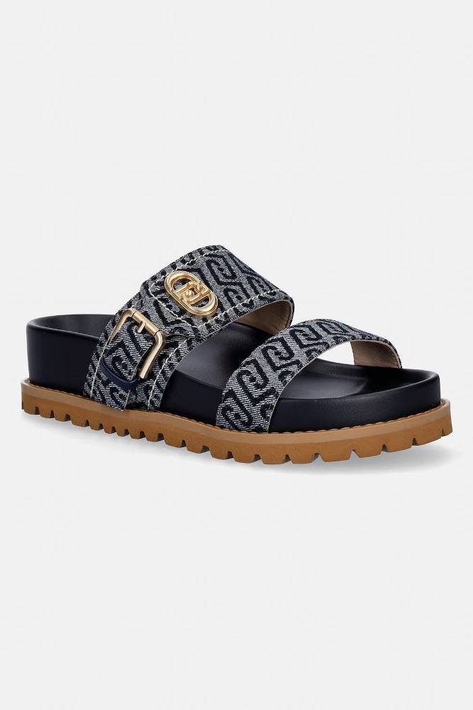 LIU JO LIVIA 02 - MONOGRAM JACQUARD SANDAL