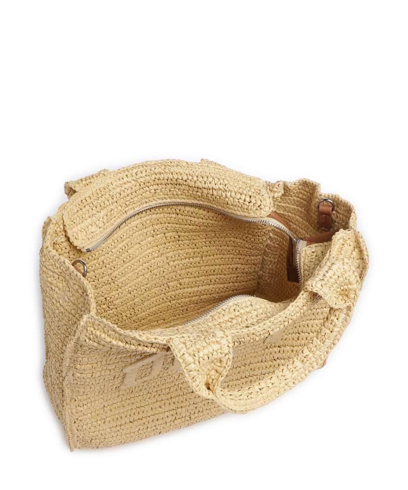 DKNY HADLEE MEDIUM RAFFIA TOTE BAG