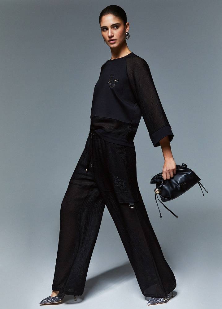 LIU JO MESH CARGO TROUSERS