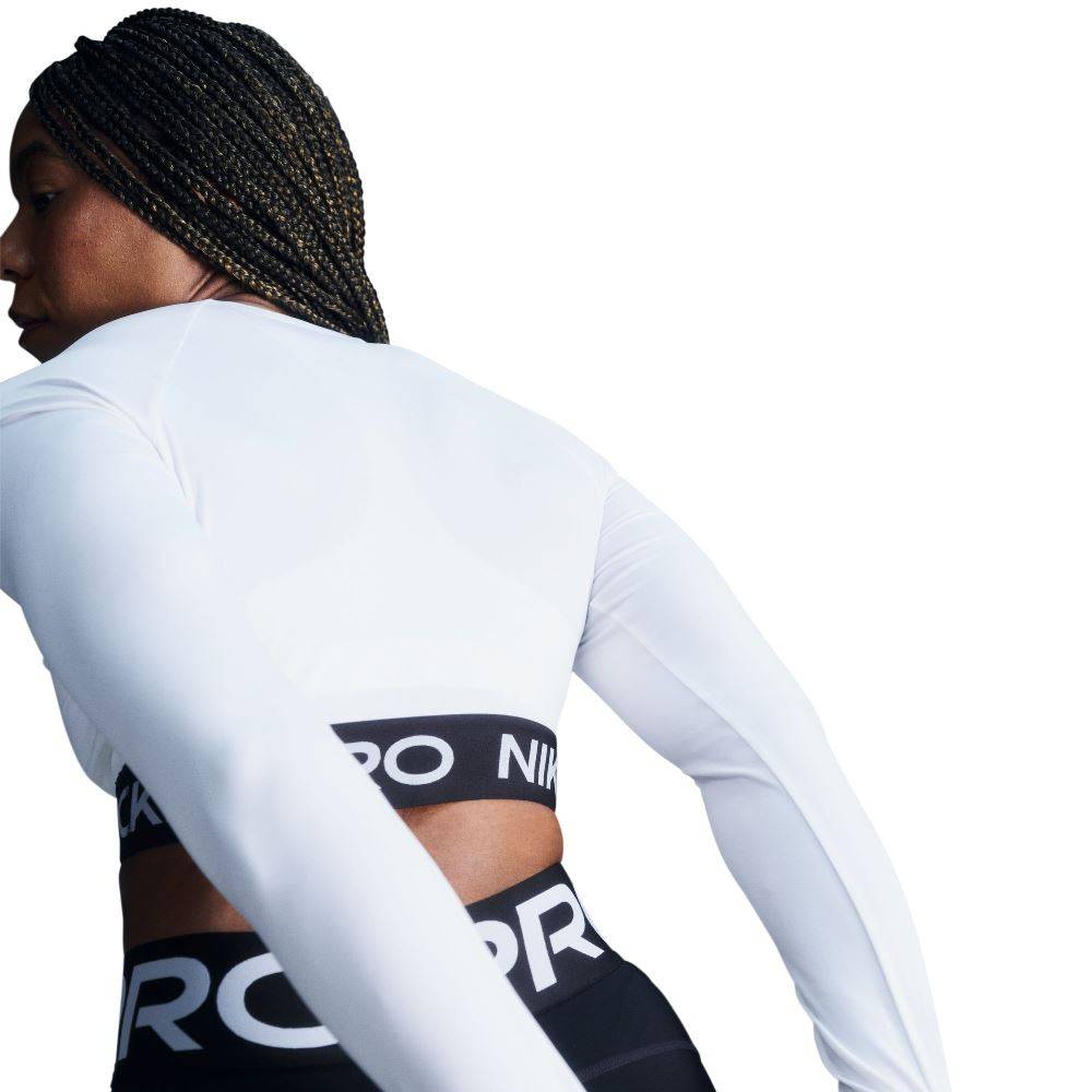 NIKE PRO DRI-FIT 365 CROPPED LONG-SLEEVE TOP