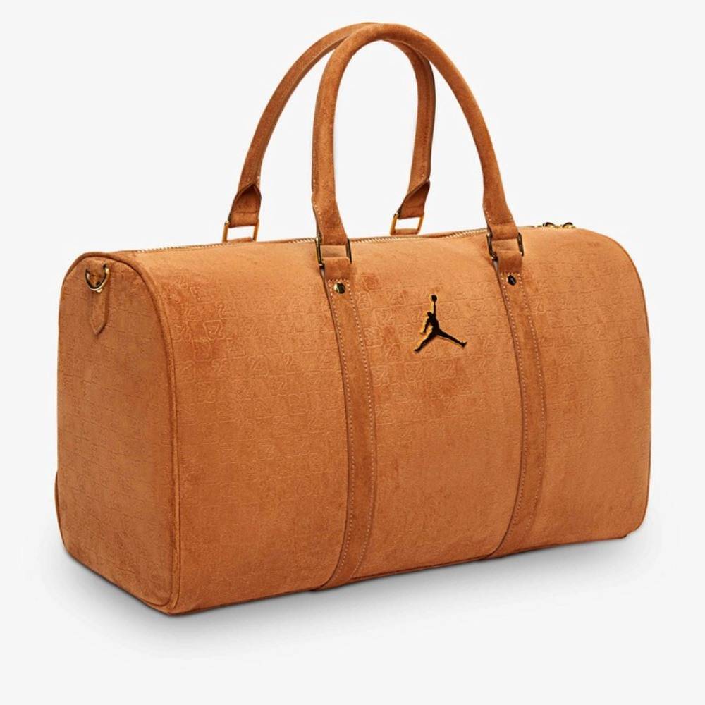 NIKE JORDAN SUEDE MONOGRAM DUFFLE