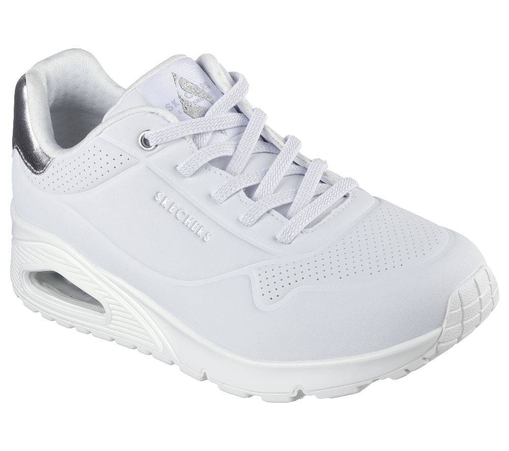 SKECHERS WOMENS SHIMMER AWAY SNEAKERS