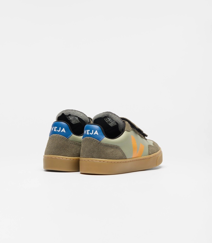 VEJA V-90 ORGANIC TRACED LEATHER KIDS