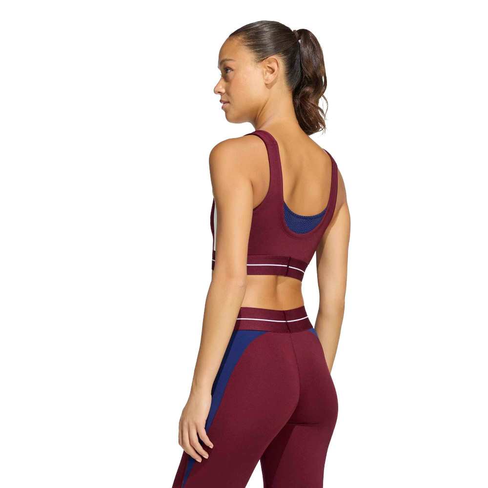 ADIDAS HYPERGLAM 3-STRIPES COLOR BLOCK LIGHT SUPPORT BRA