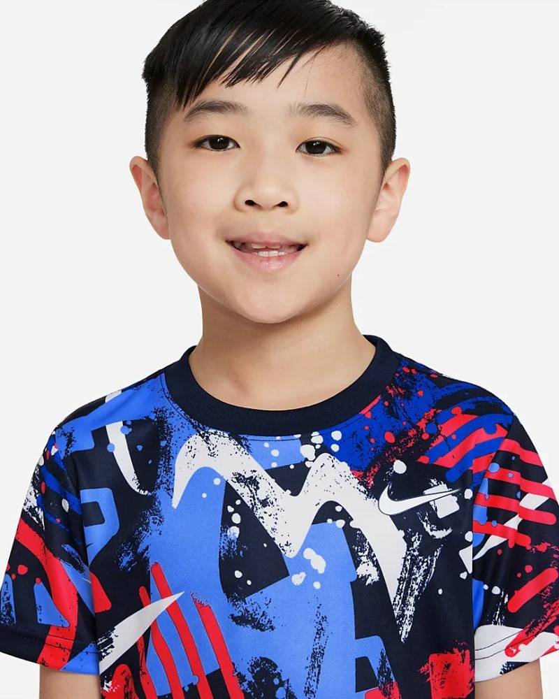 NIKE LITTLE KIDS DRI-FIT THRILL TEE-SHORT SET