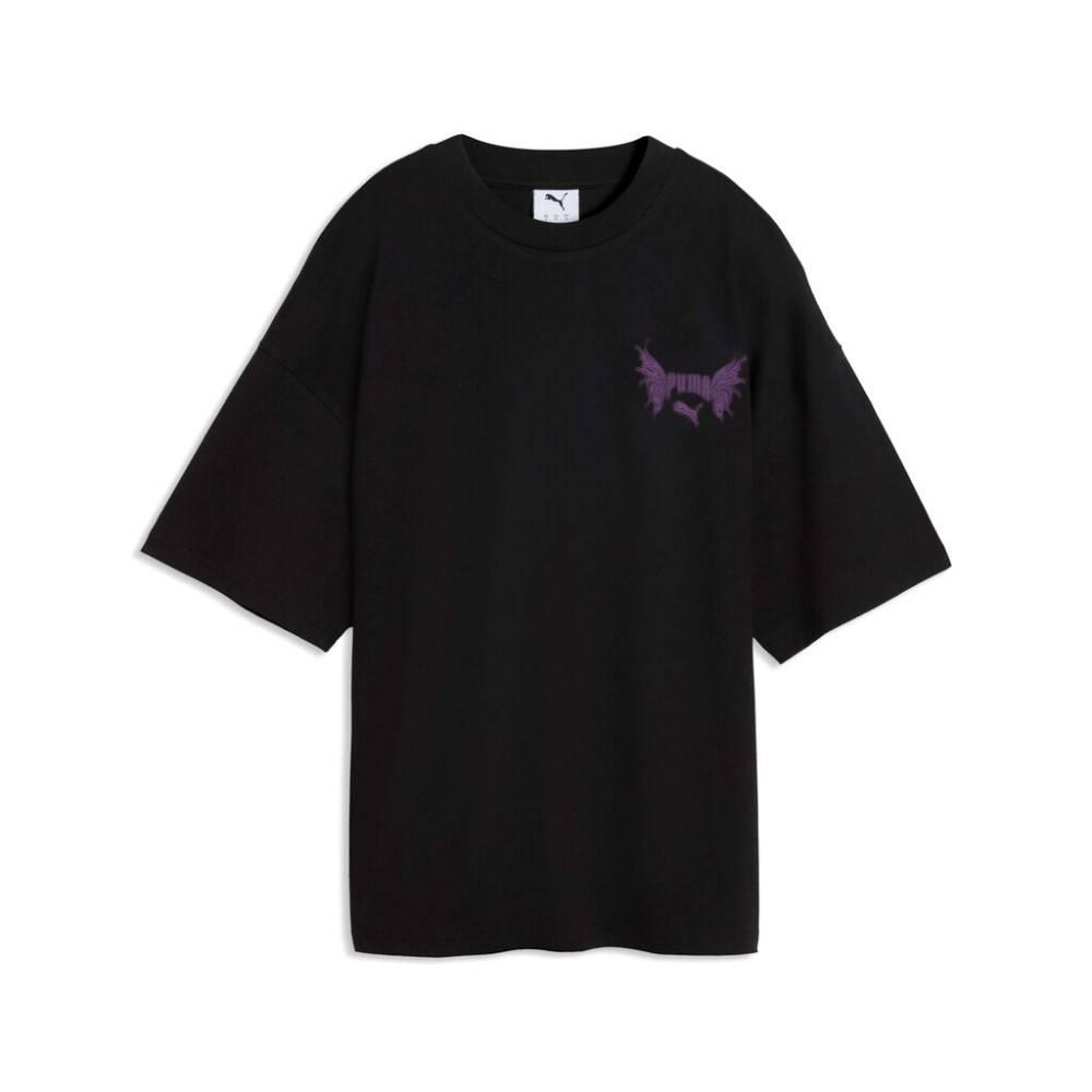 PUMA STREET GLAM OVERSIZED BEDAZZLED GRAPHIC TEE