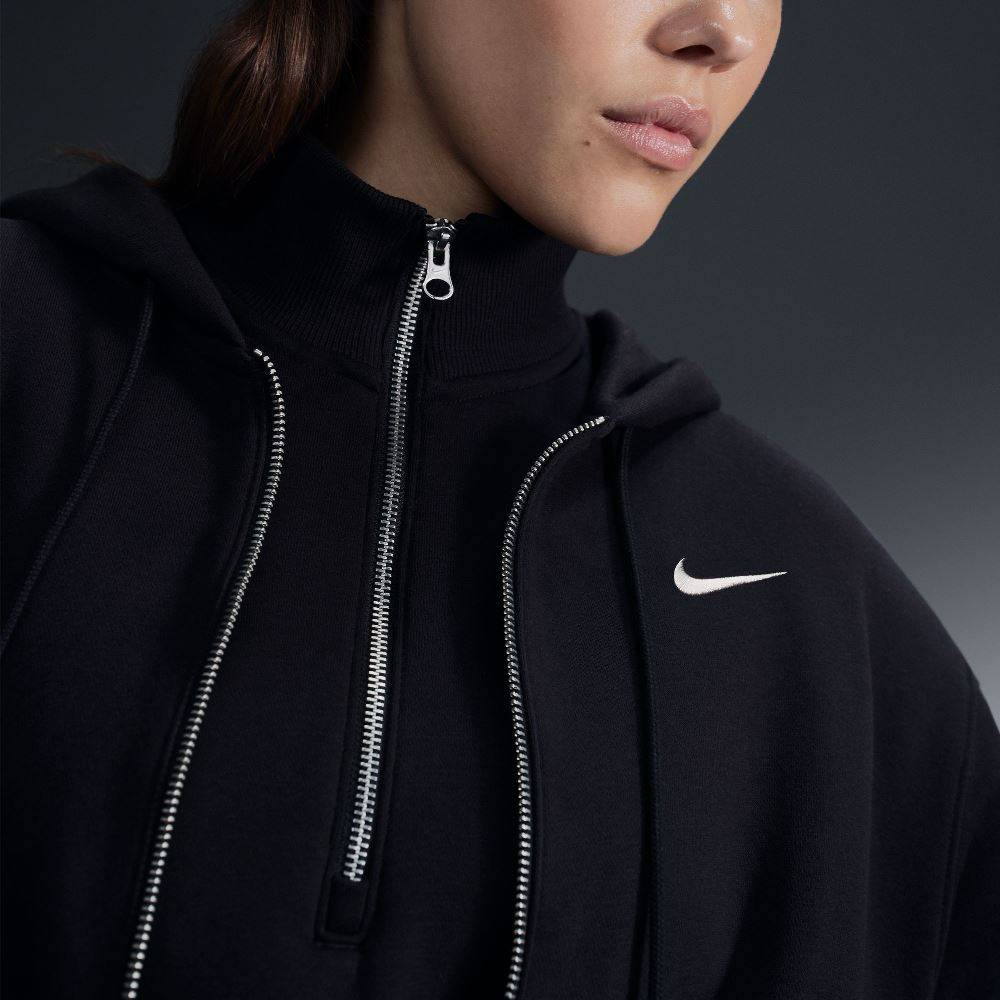 NIKE WOMENS PHOENIX FLEECE FULL-ZIP HOODIE