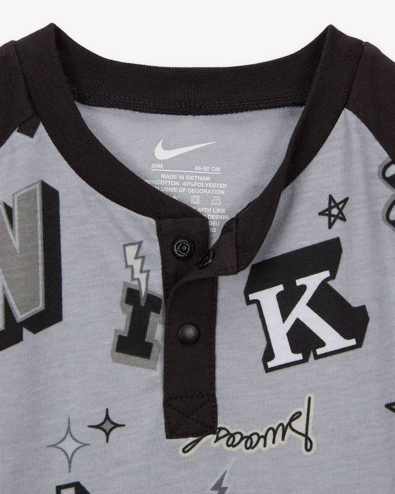 NIKE BABY B NSW NEXT GEN AOP TEE ROMPER