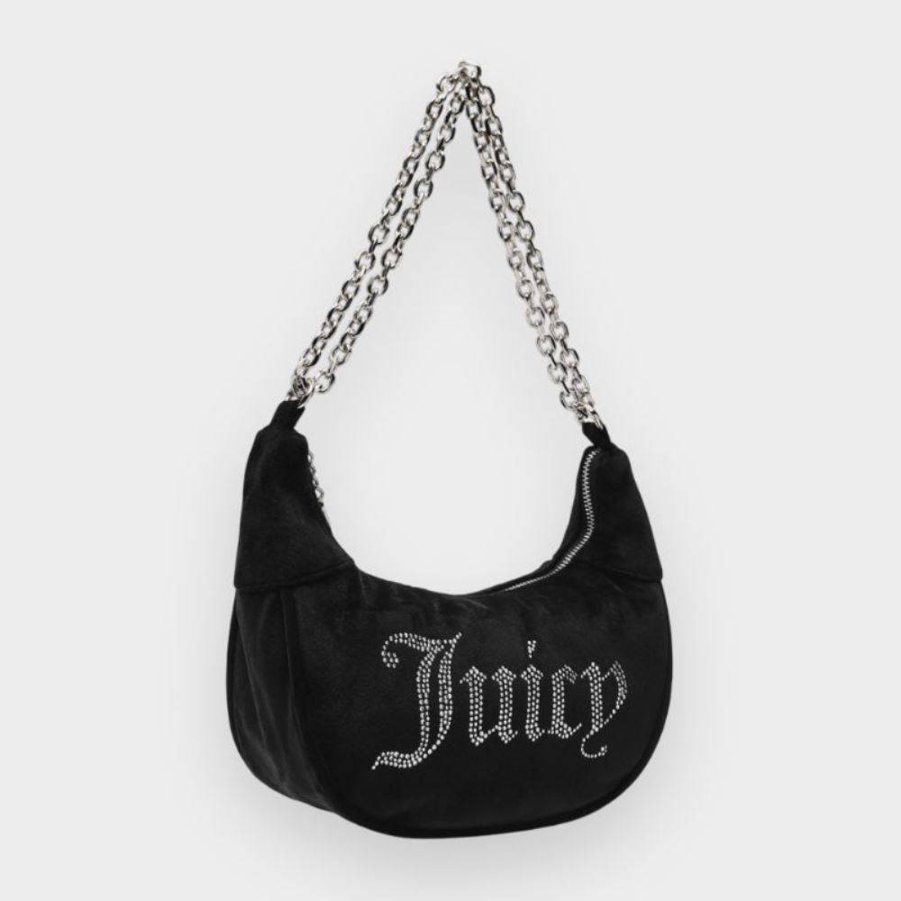 JUICY COUTURE KIMBERLY VELVET SMALL HOBO (25X8X15)