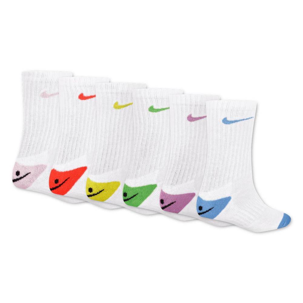 NIKE SMILEY CREW SOCKS (6 PAIRS)