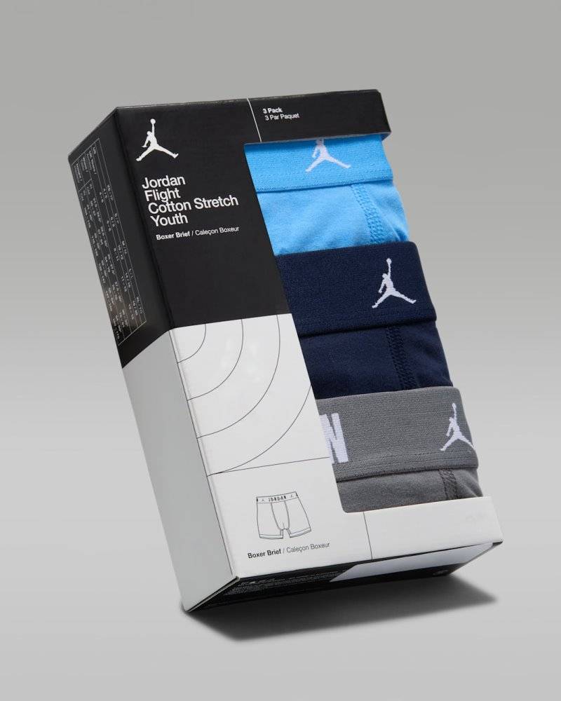 NIKE JORDAN BOYS FLIGHT COTTON CORE 3PK BB
