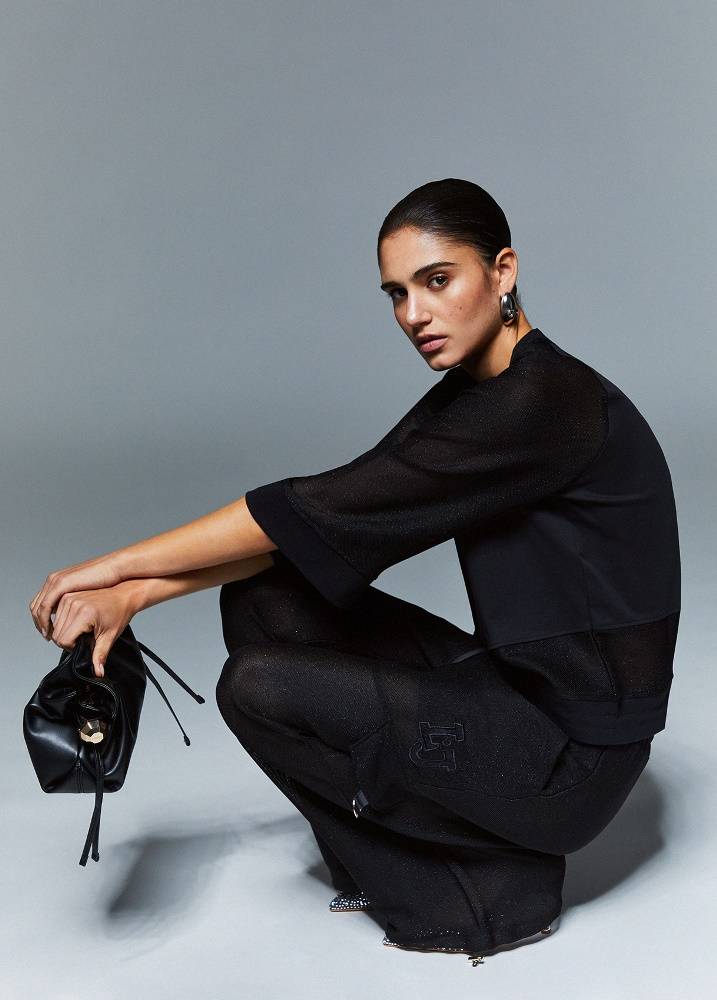 LIU JO MESH CARGO TROUSERS