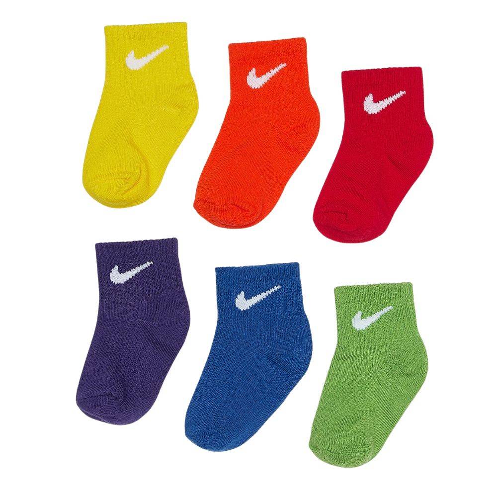 NIKE SWOOSH 6PK INFANT ANKLE SOCK
