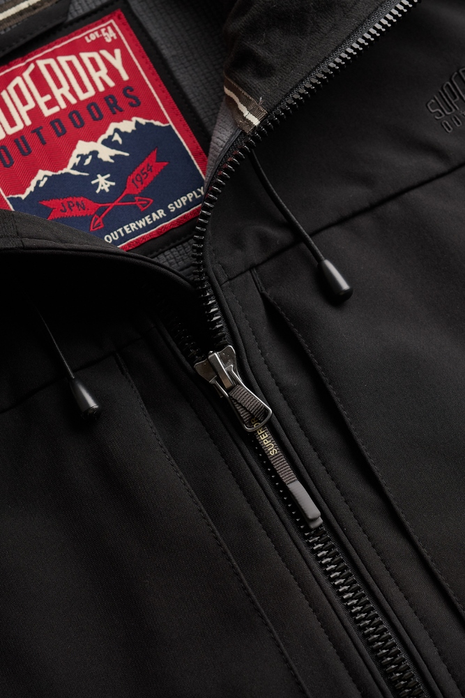 SUPERDRY HOODED SOFTSHELL TREKKER JACKET