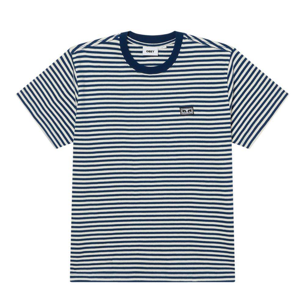 OBEY ESTABLISHED WORKS EYES STRIPE TEE SS