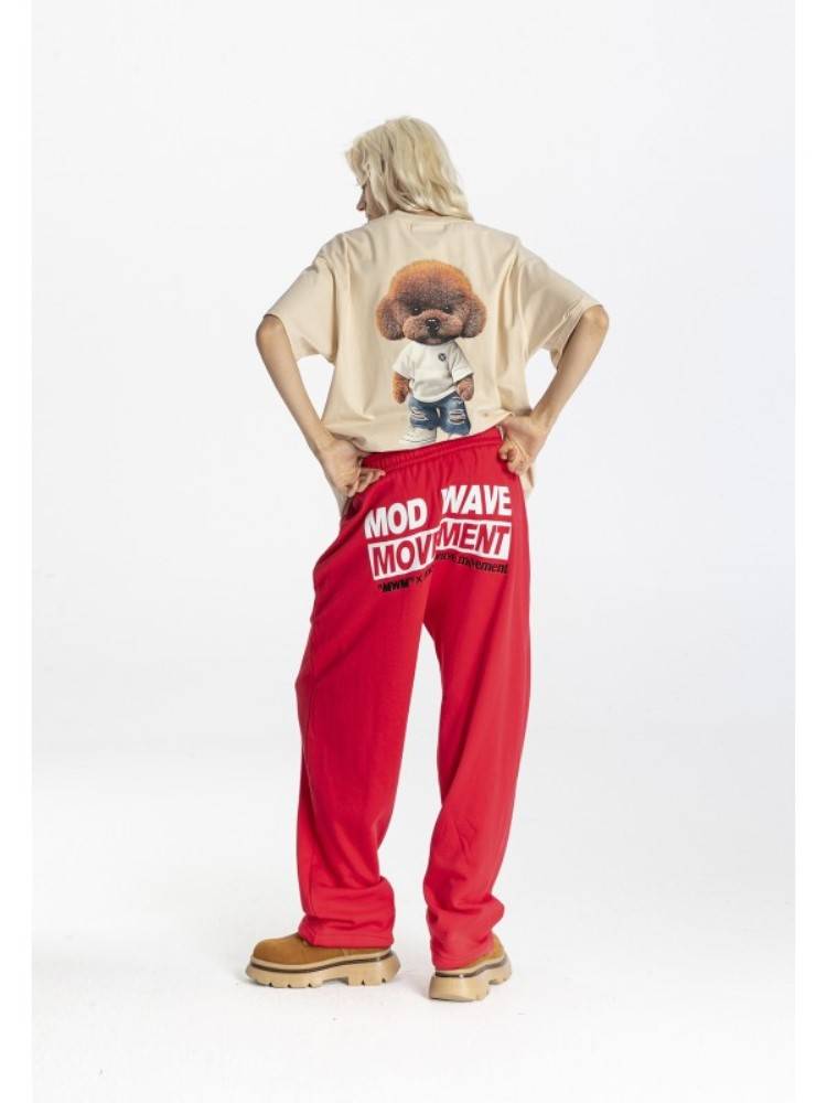 MWM TEDDY BEAR STREETWEAR DOG PRINT REGULAR FIT TEE