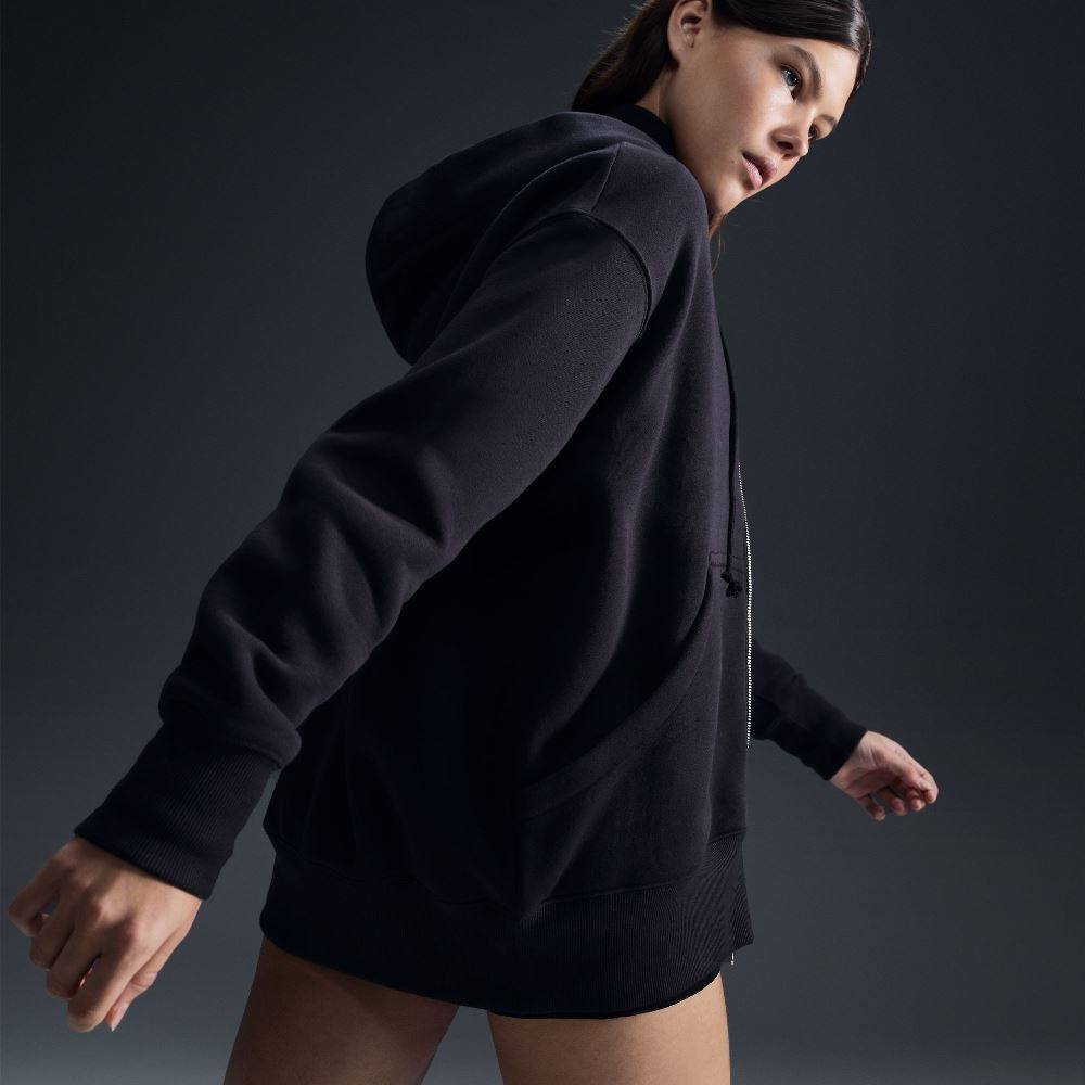 NIKE WOMENS PHOENIX FLEECE FULL-ZIP HOODIE